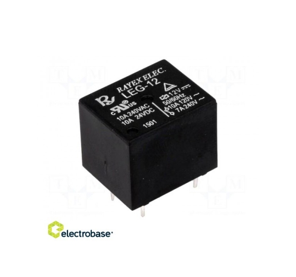 Relejs: elektromagnētiskais SPDT Spole: 12VDC 10A/120VAC