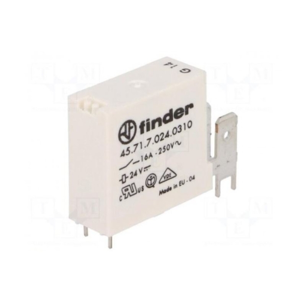 Relejs: elektromagnētiskais | SPSTNO | Spole: 24VDC | 16A/30VDC | PCB | 4010. gads