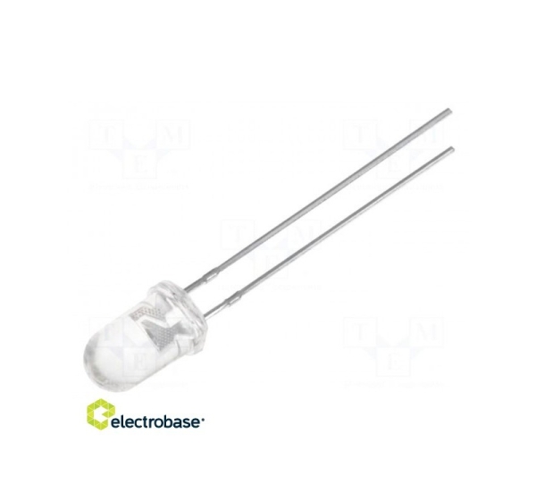LED 5 mm sarkans 4200÷22500mcd