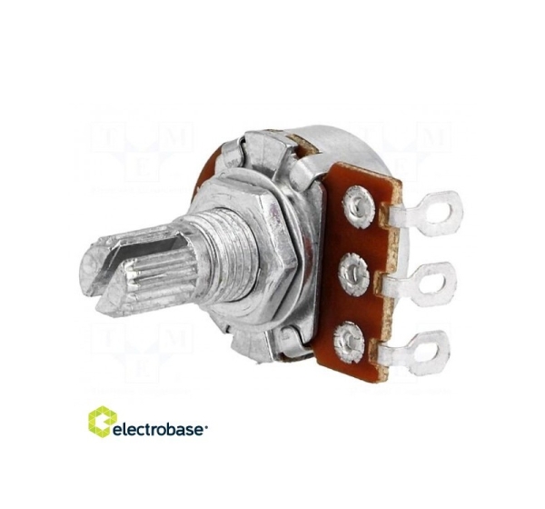 Potentiometer: shaft; single turn; 10k?; 63mW; ±20%; on cable; 6mm