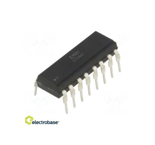 Optocoupler | THT | Kanāli: 4 | Izeja: tranzistors | Uinsul: 5kV | Strāva: 35V