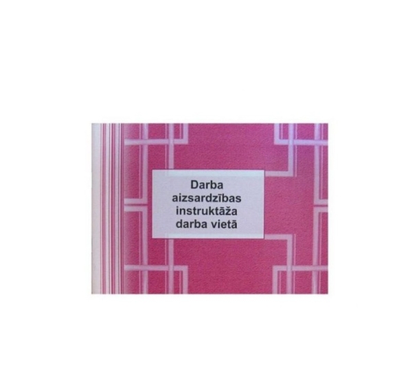 Darba aizsardzības instrukcija darba vietā, žurnāls, A5, 48 lpp.