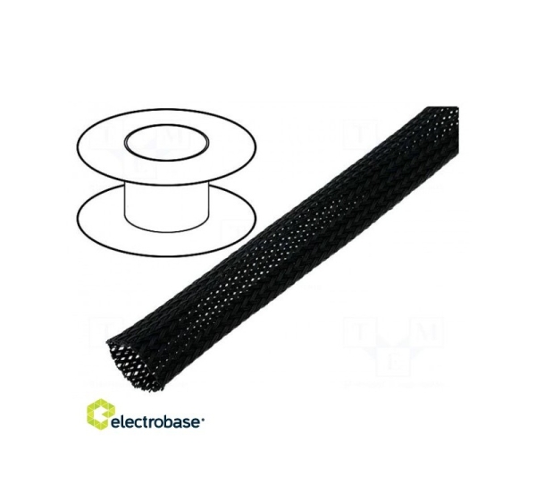 Braid polyester ØBraid :11÷17,nom.12mm black