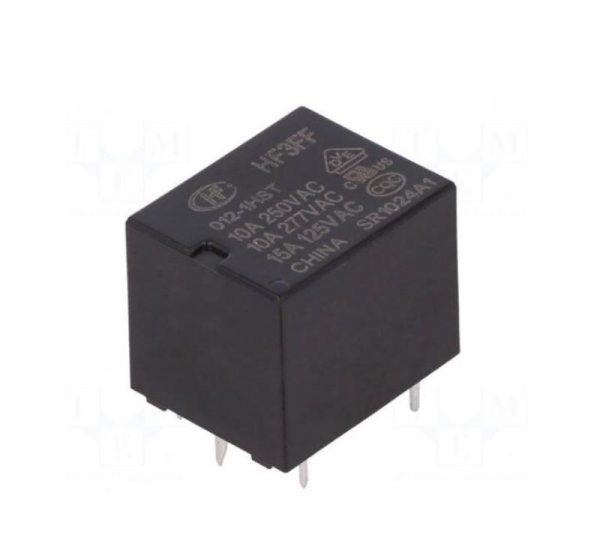 Relejs: elektromagnētiskais SPST-NO Spole:12VDC 10A/277VAC
