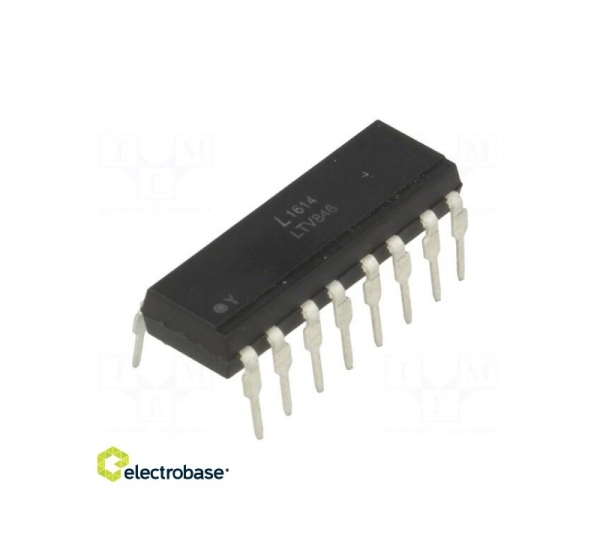 Optocoupler THT Kanāli: 4 Izeja: tranzistors
