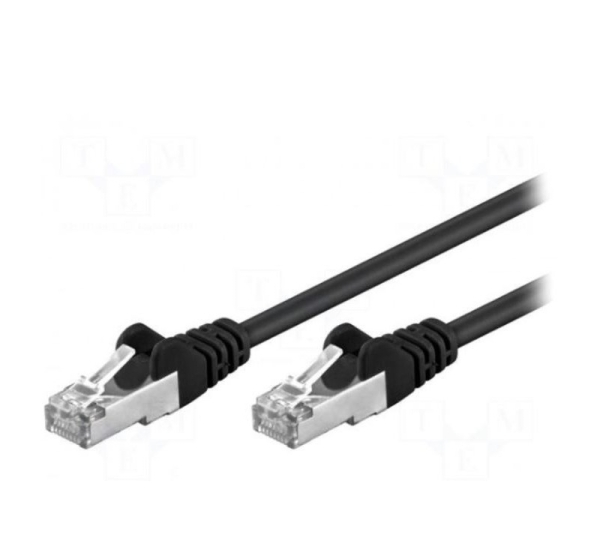 Patch vads F/UTP CAT5e melns