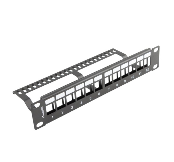 LANBERG patch panel blank 12 port 1U