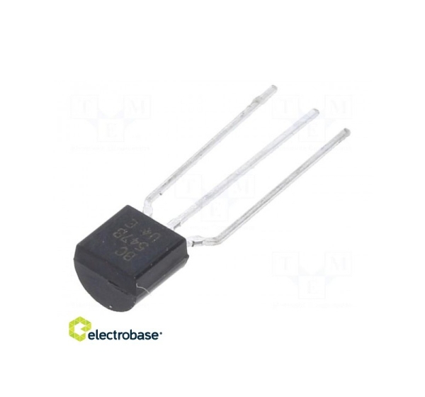 Transistor: NPN; bipolar; 45V; 0.1A; 500mW; TO92