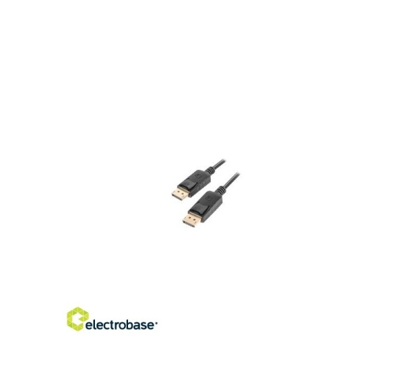 LANBERG DisplayPort M/M kabelis 0,5m 4K bl