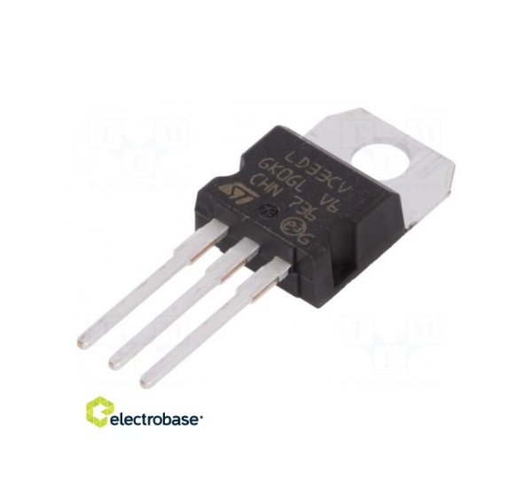 IC: sprieguma regulators LDO, lineārs, fiksēts 3,3 V 0,95A