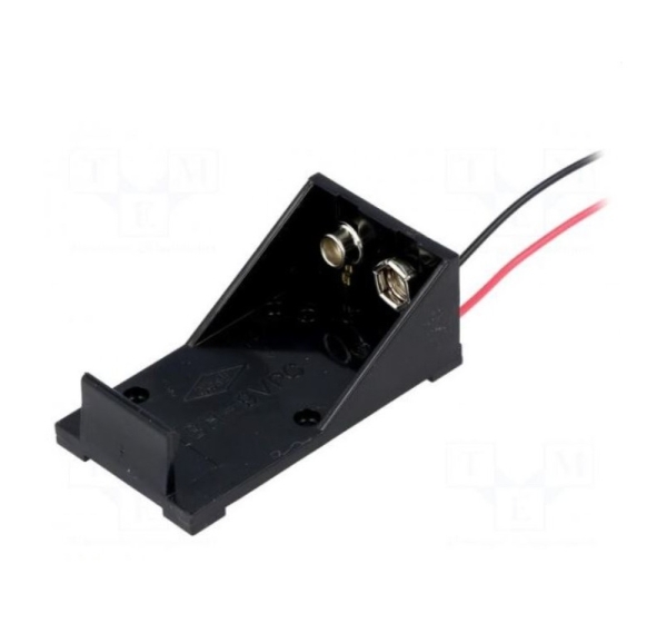 Holder; Leads: cables; Size: 6F22,6LR61; Batt.no: 1; 150mm