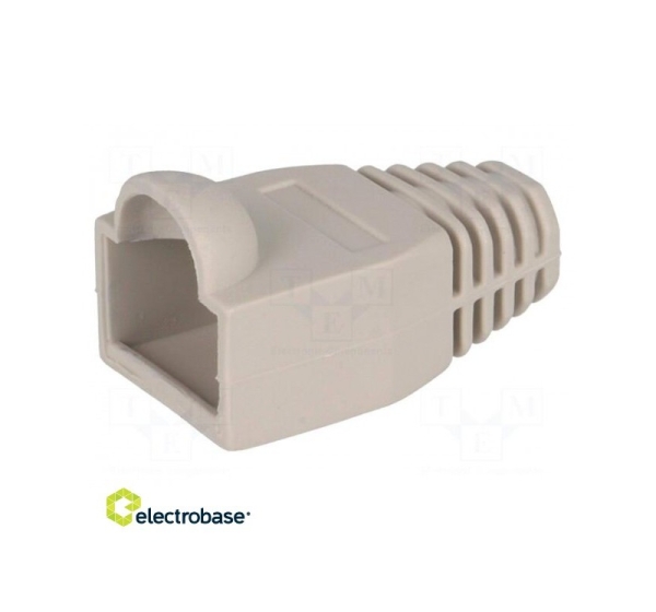 RJ45 gumijas aizsargs | 6,5 mm | Krāsa: pelēka