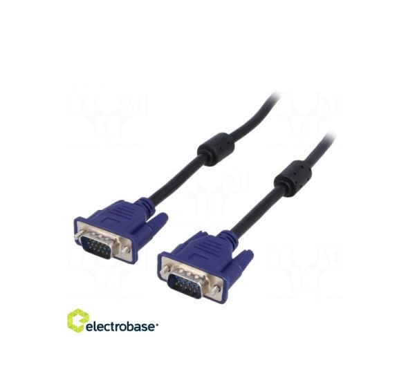 Cable | D-Sub 15pin HD plug,both sides | black | 1.8m