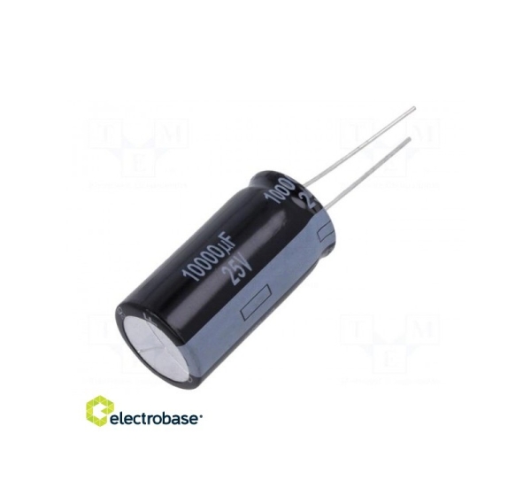 Kondensators: elektrolītiskais THT 10000uF 25VDC