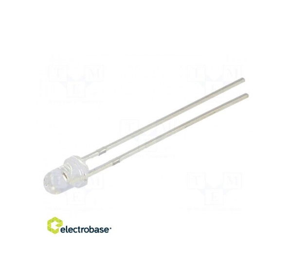 LED 3 mm sarkans 5800÷7000mcd