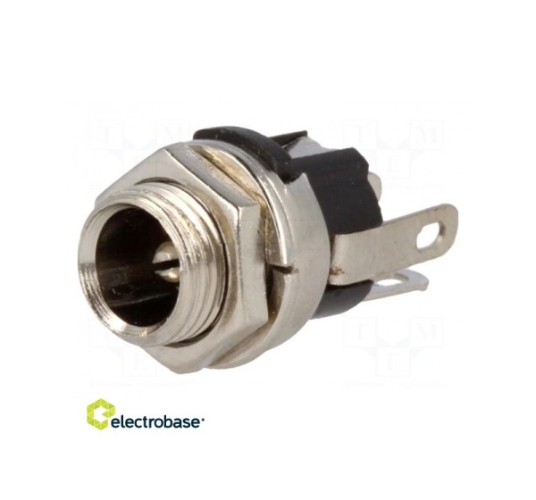 Socket DC supply male 5,5/2,5mm