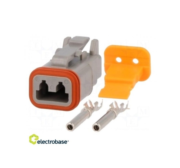 Connector: wire-wire; DT; plug; female; Size: 16; 0.75÷2mm2; PIN: 2