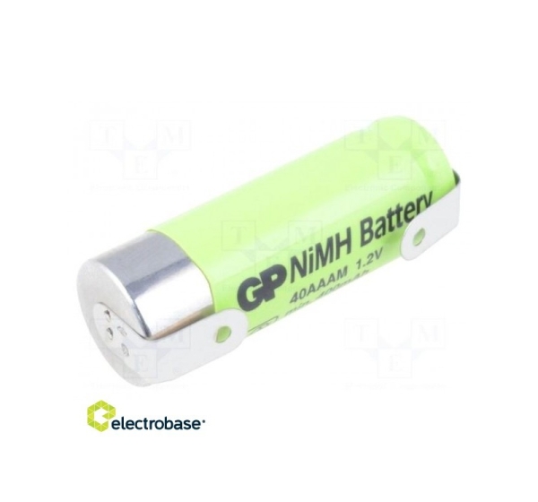 Re-battery: Ni-MH 2/3AAA,2/3R3 1.2V 400mAh