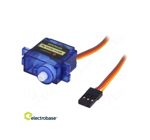 Motor: servo; 4.8÷6VDC; micro; analogue; 9g; 22x12.5x29.5mm; nylon