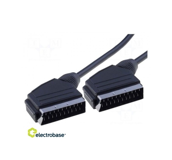 Kabelis | SCART spraudnis, abas puses | 1,5 m | melns