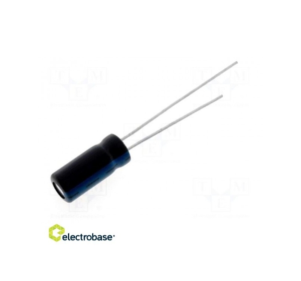 Kondensators: elektrolītiskais THT 2.2uF 400VDC