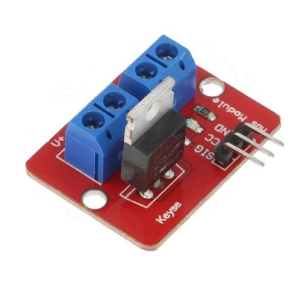 Modulis: izpildmodulis | 0÷24VDC | IRF520 | 0÷5A | 3,3÷5V
