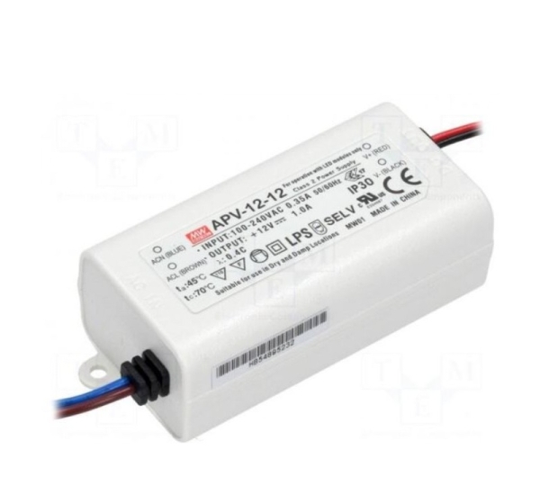 Power supply: switched-mode LED 12W 12VDC