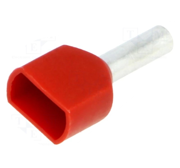 Bootlace ferrule insulated,double copper 1.5mm2