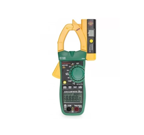 MASTECH ® Profesionāls Digitālais spailes multimetrs ar infrasarkano termometru | Mastech MS2140C