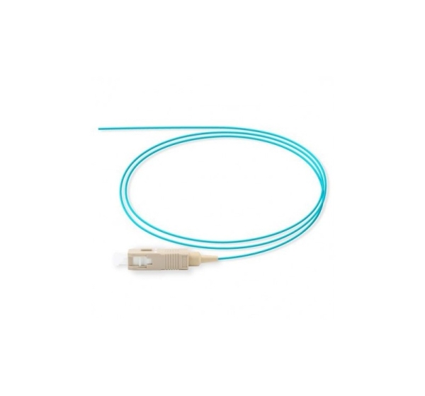 SC/UPC pigtail MM Multimode, OM3, 50/125, LSZH Aqua, 2m :: P-SC/UPC-1.3-1U2
