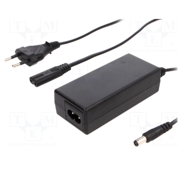 ProBase™ Barošanas bloks 60W 24V 2.5A 5.5/2.1mm IP20 Plastmasas desktop vads komplektā