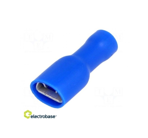 Terminal: flat; 6.3mm; 0.8mm; female; 1.5÷2.5mm2; crimped; tinned