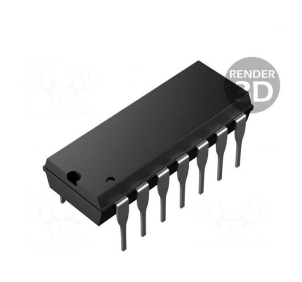 IC: digitāls | UN | Kanāli: 4 | IN: 2 | THT | DIP14 | Sērija: 74LS