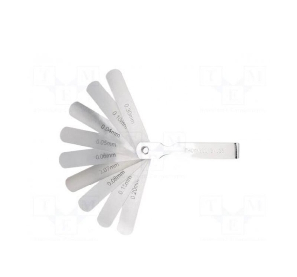 Metric feeler gauge | L: 75mm | Width: 13mm | 9pcs.