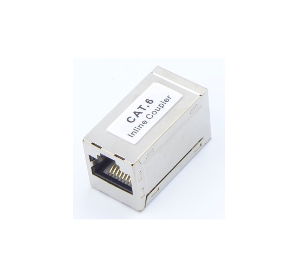 ElectroBase ® CAT6 CAT5E Ekranēts inline savienotājs-adapteris | 2xRJ45 | STP | FTP