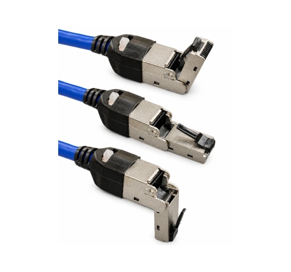 ElectroBase ® Поворотный экранированный модульный RJ45 | CAT6A~CAT5 | Для сборки без инструментов