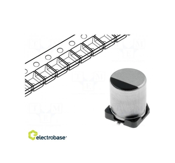 Capacitor:electrolytic low ESR SMD 10uF