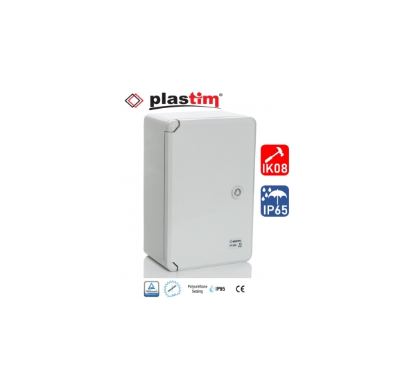 ElectroBase ® ПП3 Шкаф пластиковый В300хШ200хГ130, серые двери IP65