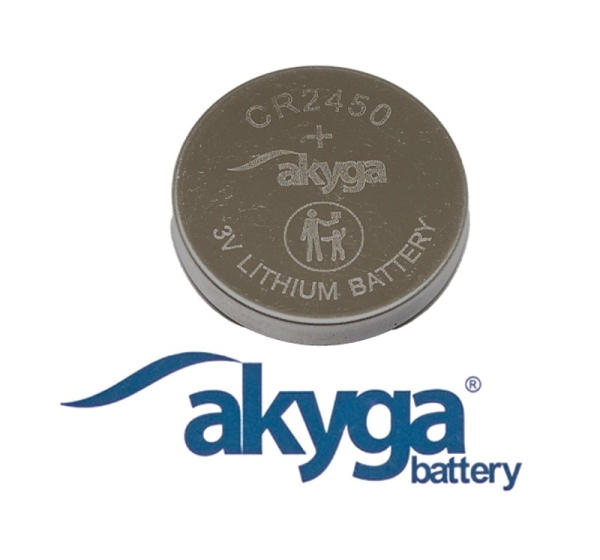AKYGA CR2450 аккумулятор 3V AKYGA литиевый - 1 гб. без упаковки (20гб. промышленный IEP)