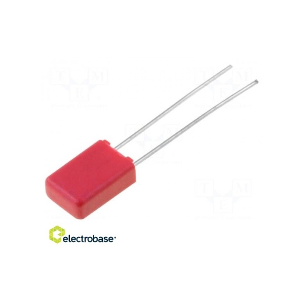 Capacitor: polypropylene; 330pF; 2.5mm; ±5%; 2.5x7x4.6mm; 400VDC