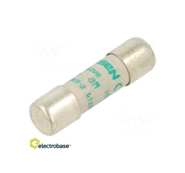 Fuse: fuse | aM,time-lag | 8A | 500VAC | 10x38mm