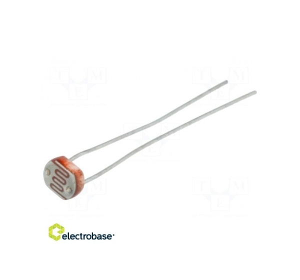 Photoresistor; 100mW; 30÷90k?; 560nm; Mounting: THT; 150VDC