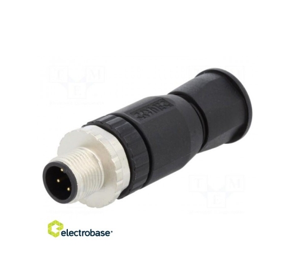 Plug | M12 | PIN: 4 | male | A code-DeviceNet / CANopen | for cable