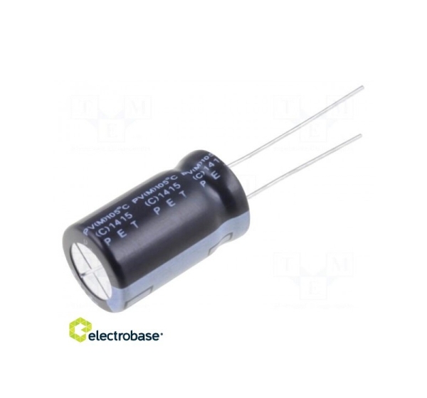 Capacitor: electrolytic; THT; 10uF; 450VDC; ¨12x20mm; Pitch: 5mm