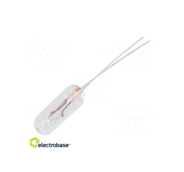 Filament lamp: miniature; 12VDC; 80mA; Bulb: T1 1/4; ¨: 4.2mm