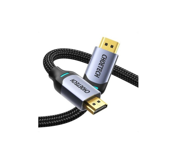 8K HDMI to HDMI 2M nylon Cable Black