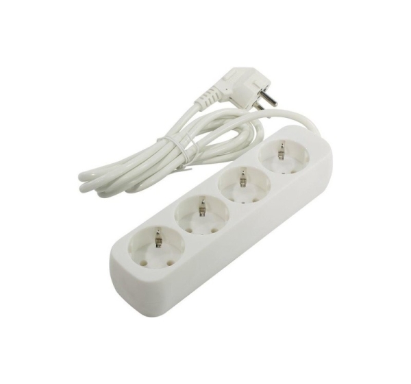 ElectroBase ® Pagarinātājs 1.5m 4rozetes 3G1,0 balts 114001