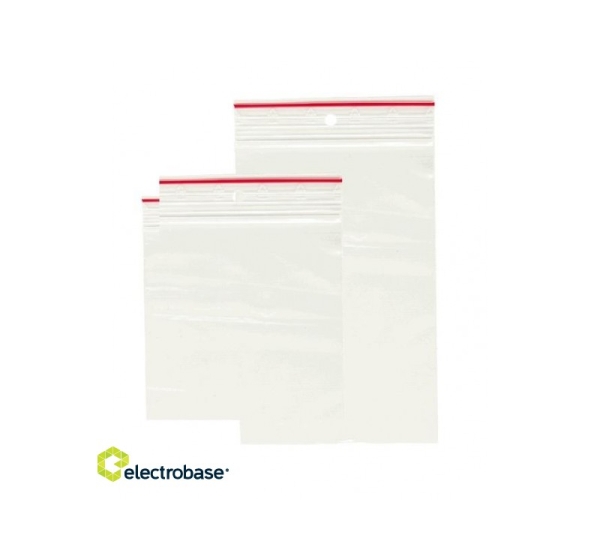Zip Lock somas, 120X170mm, LDPE, 40mk, 100 gab.
