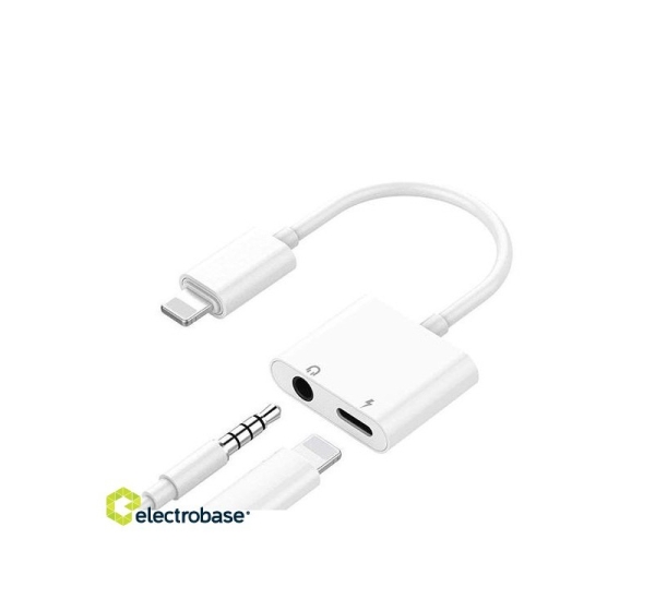 iPhone Lightning to 3.5 mm Headphone Jack Adapter (double)