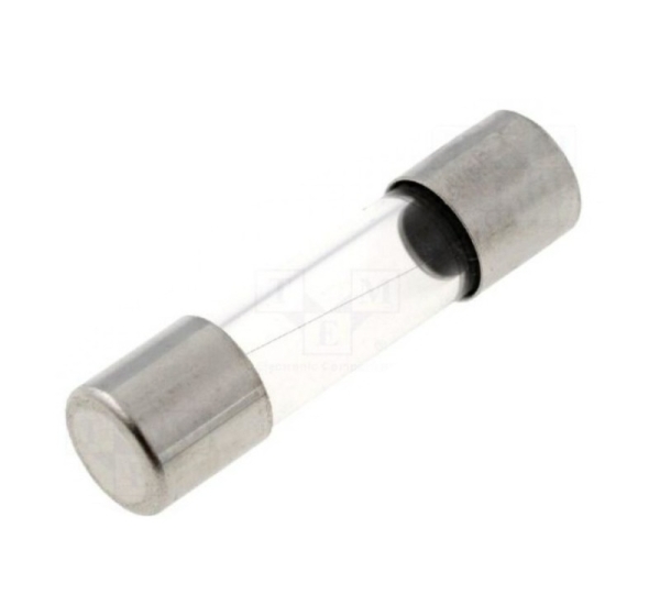 Fuse: fuse; time-lag; 1A; 250VAC; cylindrical,glass; 5x20mm; brass